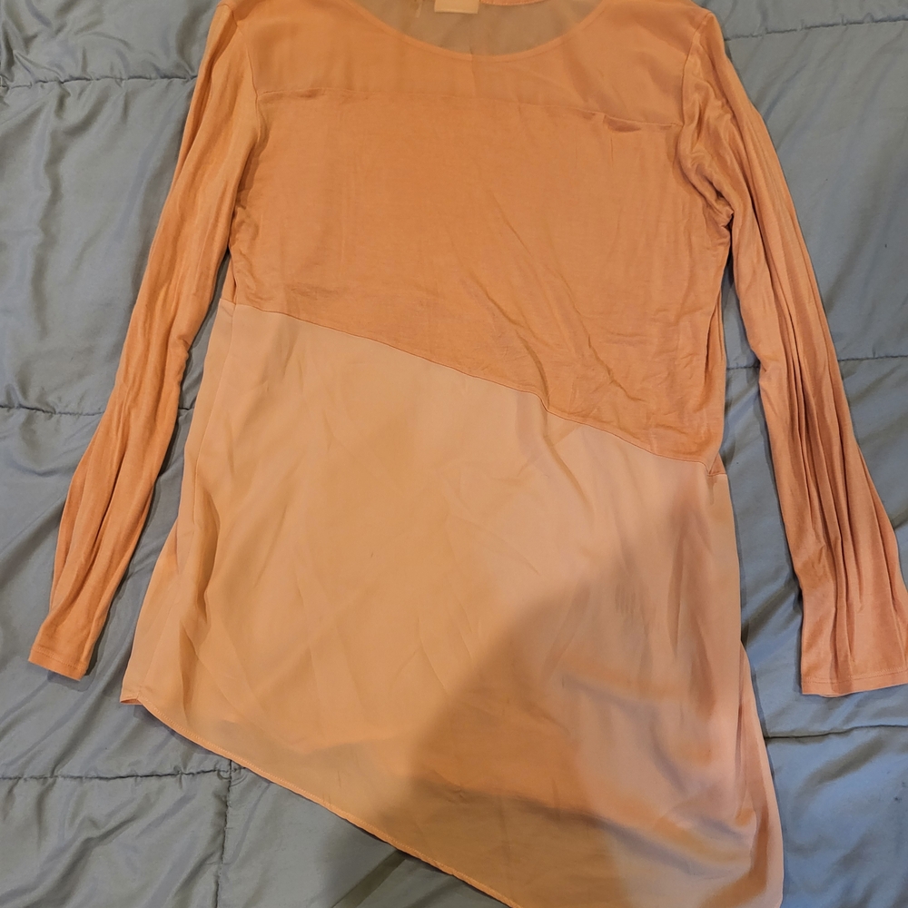 DKNYC Women's Peach Long Sleeve Top - Picture 3 of 6